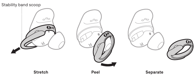 Bose - QuietComfort Ultra Earbuds - VAHETAGE STABIILSUSRIBASID VAHETAGE STABIILSUSRIBASID