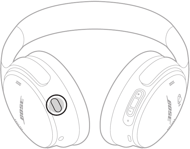 Bose - Fones de Ouvido QuietComfort - Alterar o Modo de Cancelamento de Ruído Alterar o Modo de Cancelamento de Ruído