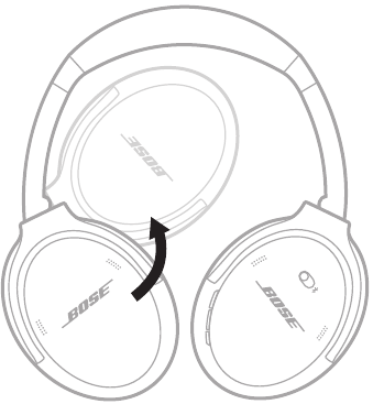 Bose - Fones de ouvido QuietComfort - GUARDAR OS FONES DE OUVIDO - Passo 2 GUARDAR OS FONES DE OUVIDO - Passo 2