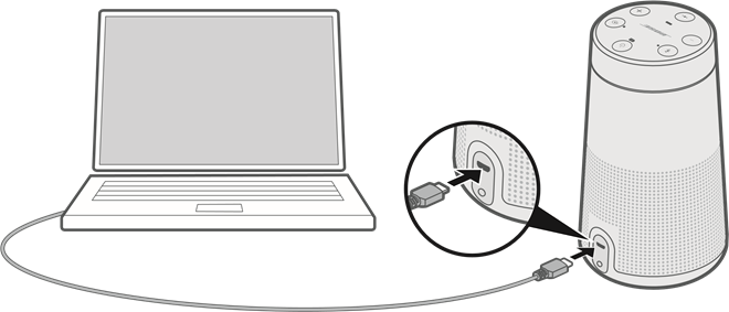 Bose - SoundLink Revolve II - USB KABLOSUNU BAĞLAYIN USB KABLOSUNU BAĞLAYIN