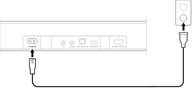 Bose - Smart Soundbar 600 - CONECTAR LA BARRA DE SONIDO A LA CORRIENTE CONECTAR LA BARRA DE SONIDO A LA CORRIENTE