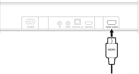 Bose - Smart Soundbar 600 - Opción 1 (preferida) HDMI eARC o ARC - Paso 2 Opción 1 (preferida) HDMI eARC o ARC - Paso 2