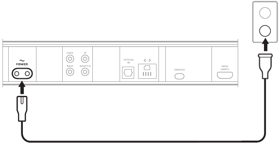 Bose - Smart Soundbar 900 - CONEXIÓN DE LA UNIDAD A LA CORRIENTE CONEXIÓN DE LA UNIDAD A LA CORRIENTE