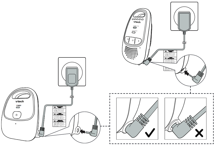 VTech - Safe&Sound DM111 - Go'dak moslamasini ulang Go'dak moslamasini ulang