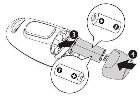 VTech - Safe&Sound DM111 - Ota-ona moslamasiga batareyalarni o'rnating - 2-qadam Ota-ona moslamasiga batareyalarni o'rnating - 2-qadam