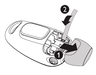 VTech - Safe&Sound DM111 - Ota-ona moslamasiga batareyalarni o'rnating - 1-qadam Ota-ona moslamasiga batareyalarni o'rnating - 1-qadam