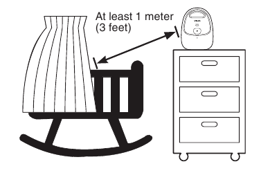 VTech - Safe&Sound DM111 - Chaqaloq monitorini joylashtirish - 1-qism Chaqaloq monitorini joylashtirish - 1-qism