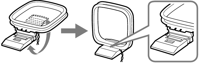 Sony - DREAM MACHINE ICF-C707 - spajanje AM loop antene - Korak 1 spajanje AM loop antene - Korak 1