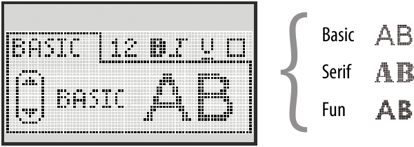 Dymo - LabelManager 260P - Fonttityyppi Fonttityyppi