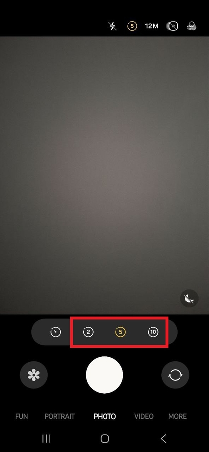 Alegerea &icirc;nt&acirc;rzierii temporizatorului pe Samsung Galaxy A56