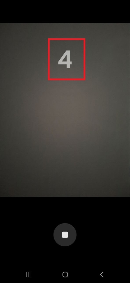 Temporizator numărătoare inversă pe camera Samsung Galaxy A56