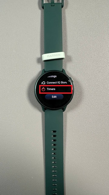 Timer auf Garmin Vivoactive 6 einstellen