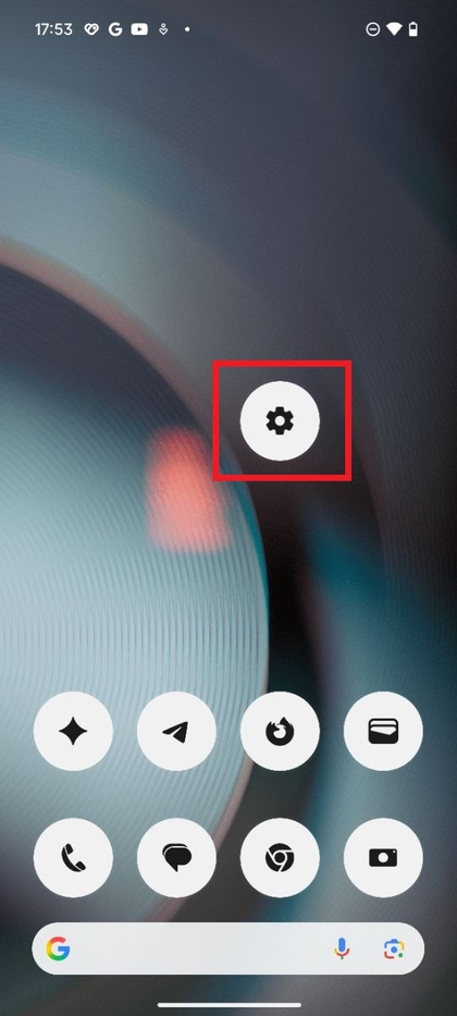 Instellingenmenu op Nothing Phone 3 met verschillende opties