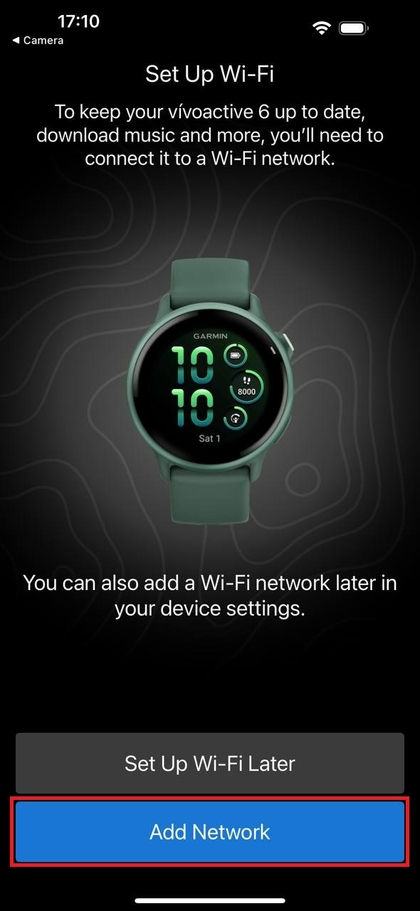 Configurarea Wi-Fi pe Garmin Vivoactive 6