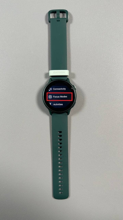 Zu Fokusmodi navigieren und Schlaf ausw&auml;hlen