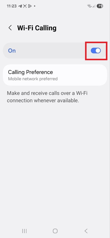 A Wi-Fi h&iacute;v&aacute;s kapcsol&oacute; be- &eacute;s kikapcsol&aacute;sa a Samsung Galaxy A56 k&eacute;sz&uuml;l&eacute;ken