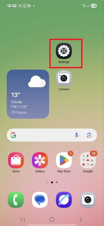 Samsung Galaxy A56 Settings App Icon