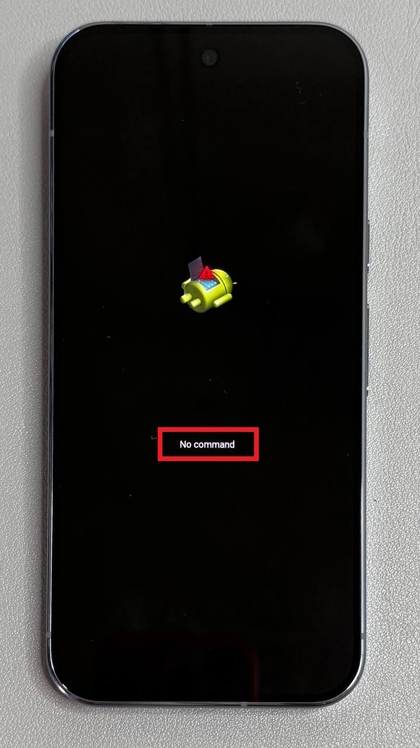 Schermata Nessun comando su Google Pixel 10 Pro