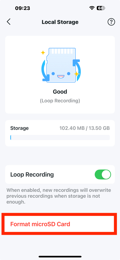 Tapo uygulaması kullanarak Micro SD kartı bi&ccedil;imlendirme