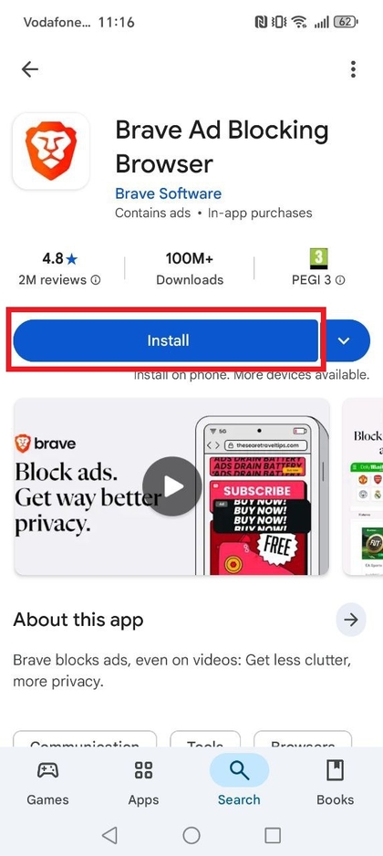 Searching for alternative apps on Google Play Store