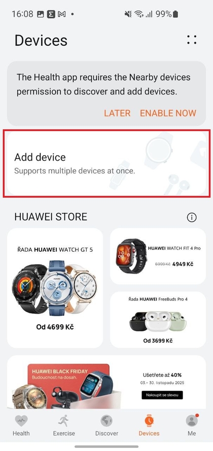 Ger&auml;te in der Huawei Health App hinzuf&uuml;gen und scannen