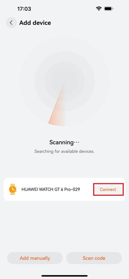 Pair Huawei Watch GT 6 Pro with iPhone