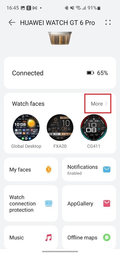 Huawei Zifferblatt-Shop