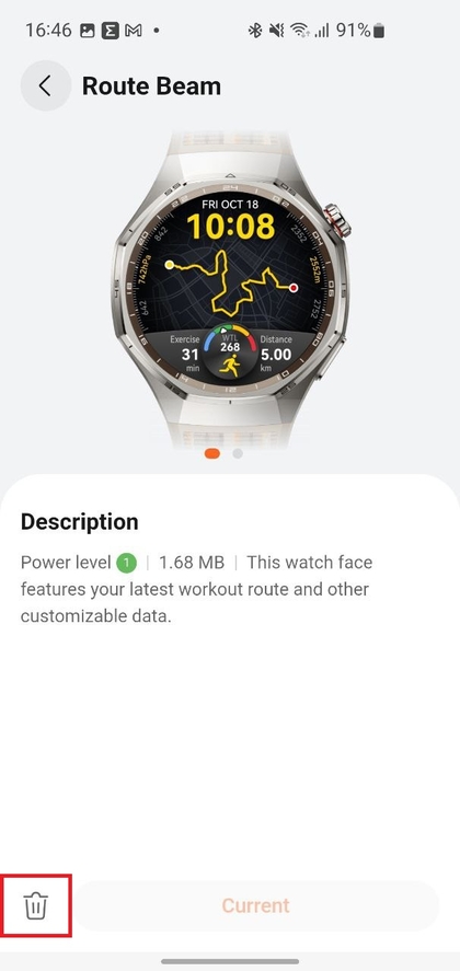 Zifferblatt von der Huawei Watch GT 6 Pro entfernen