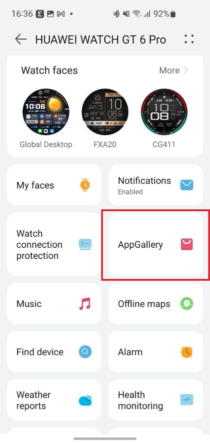 Toegang tot de AppGallery voor Huawei Watch GT 6 Pro