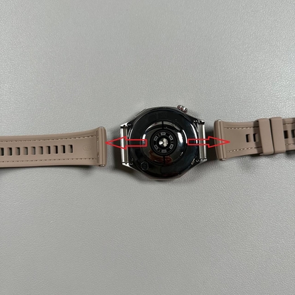 De band losmaken van de Huawei Watch GT 6 Pro
