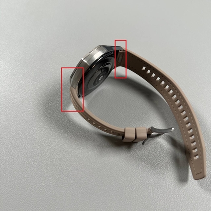 De nieuwe band bevestigen op de Huawei Watch GT 6 Pro