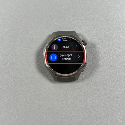 Auf Entwickleroptionen auf der Huawei Watch GT 6 Pro zugreifen