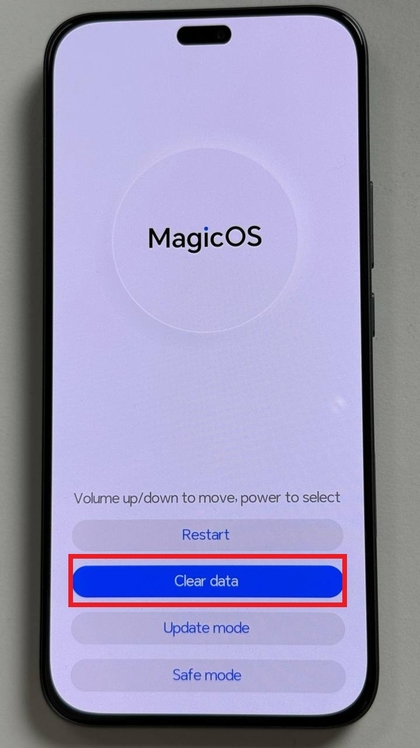 Gegevens wissen in herstelmodus