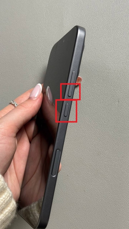 HONOR 400 Lite Screenshot mit Tasten