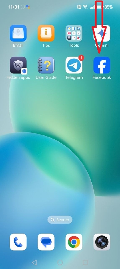 Swipe down to access the quick settings menu on HONOR 400 Lite