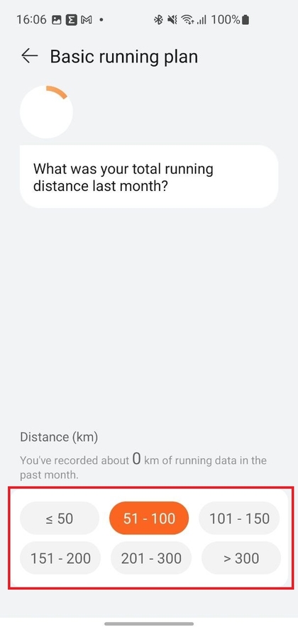 Einrichtung der Laufinformationen