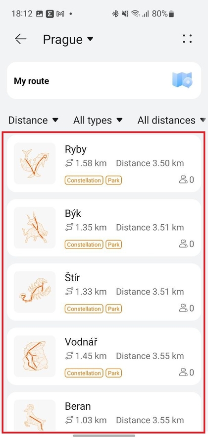 Routes overzetten naar Huawei Watch
