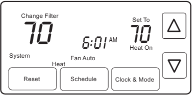 Recordatorio del filtro Paso 1