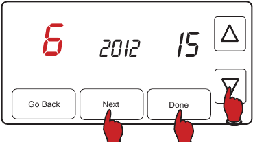 Paso 1 para configurar la hora y la fecha