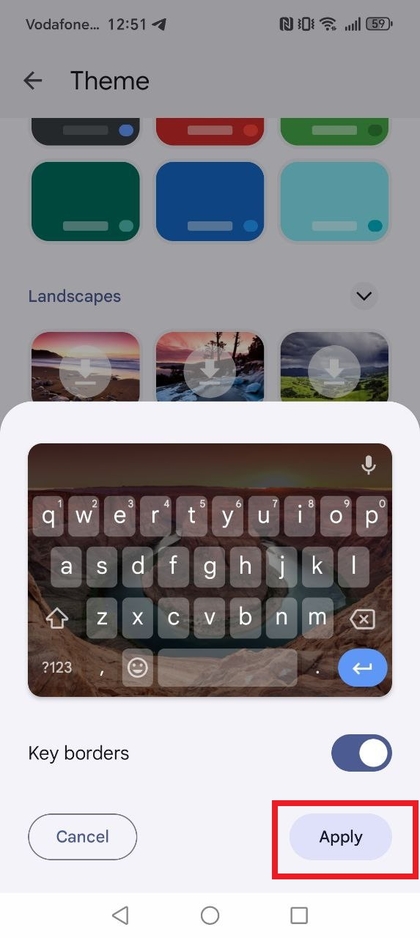 Aanvullende toetsenbordthema's verkennen op de HONOR 400 Lite