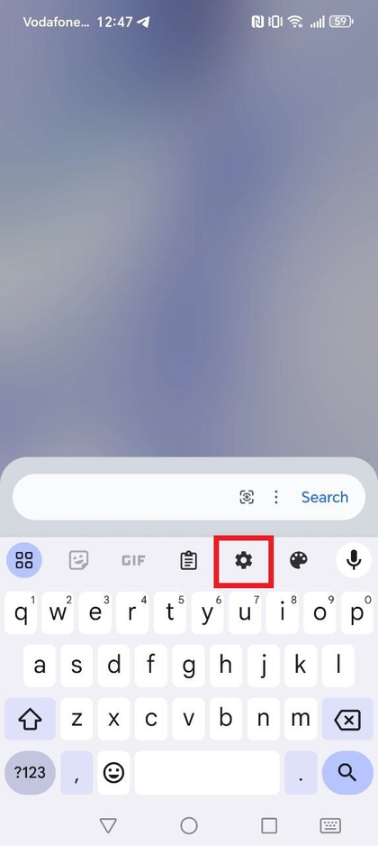 HONOR 400 Lite scherm met toetsenbordinstellingen