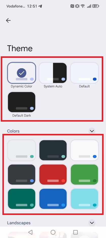 Een vooraf gedefinieerd thema selecteren op de HONOR 400 Lite