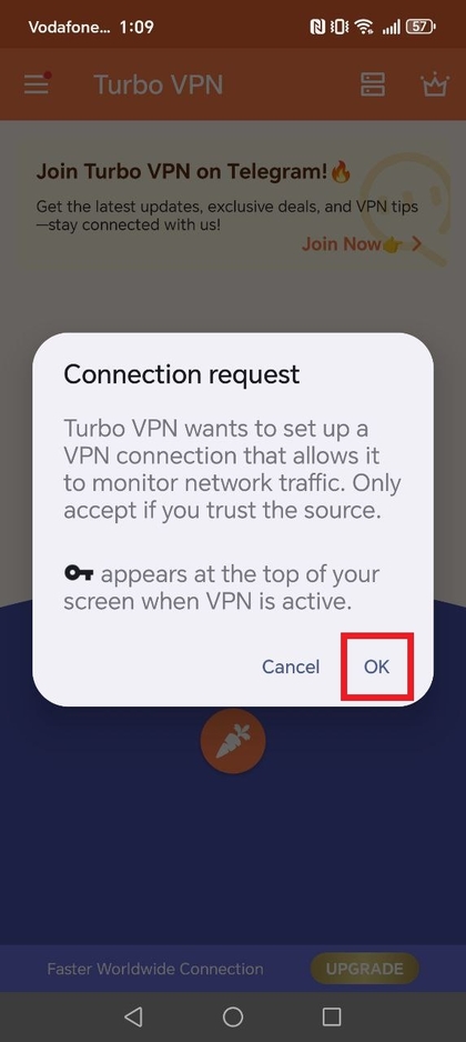 Verbinding maken met VPN met behulp van TurboVPN