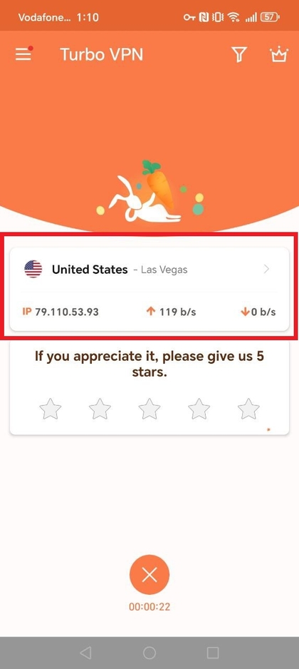 VPN-verbinding tot stand gebracht op HONOR 400 Lite