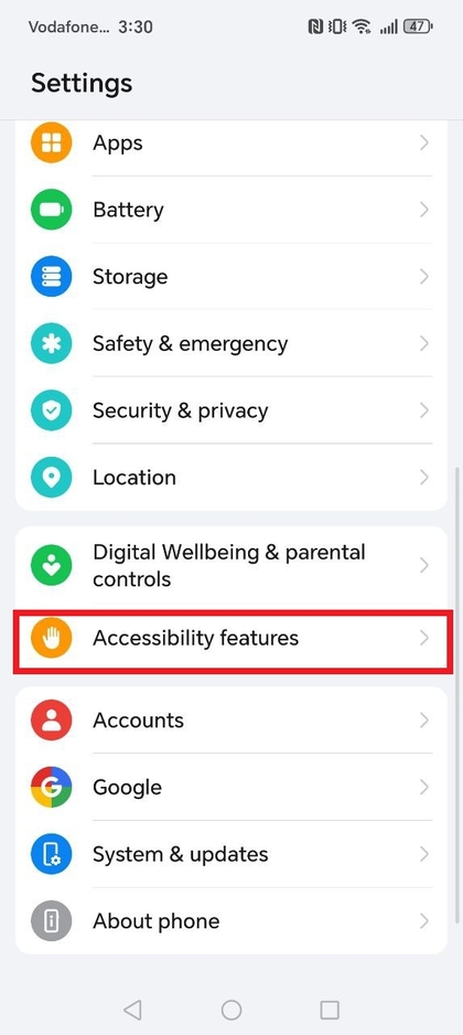 Toegankelijkheidsfuncties vinden in instellingen