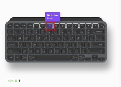 Ausw&auml;hlen einer Taste zum Neubelegen in Logitech Options Plus