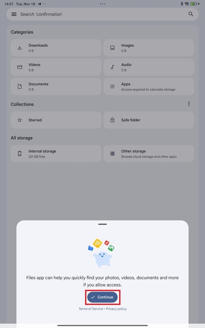 Configuration de Files by Google sur Xiaomi Redmi Pad Pro
