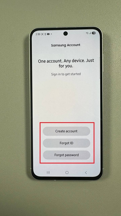 Chaguo za mbinu za kuingia kwenye Samsung Galaxy A56