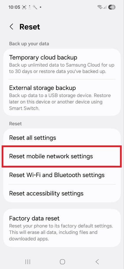 Megerős&iacute;tő p&aacute;rbesz&eacute;dpanel a h&aacute;l&oacute;zati be&aacute;ll&iacute;t&aacute;sok vissza&aacute;ll&iacute;t&aacute;s&aacute;hoz
