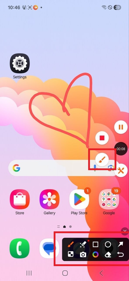 Using screen annotation features